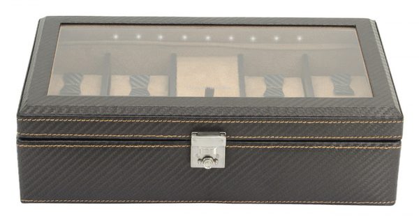 Friedrich Lederwaren Box na hodinky Friedrich Lederwaren Carbon 32059-3