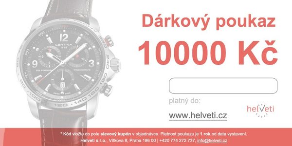 Helveti Dárkový poukaz 10000 Kč - Elektronický