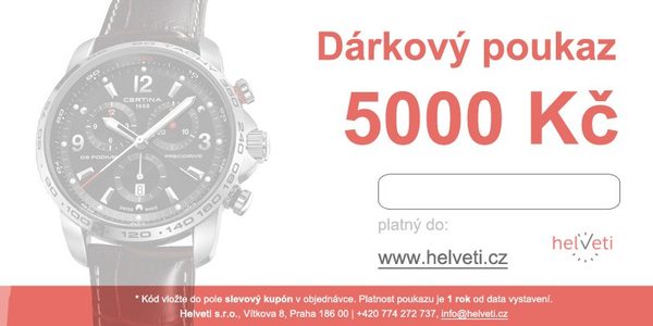 Helveti Dárkový poukaz 5000 Kč - Tištěný