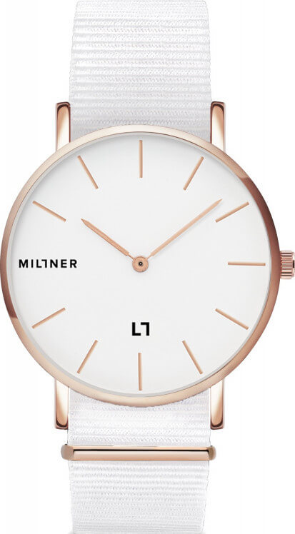 Millner Hallfield S White Fabric 36 mm