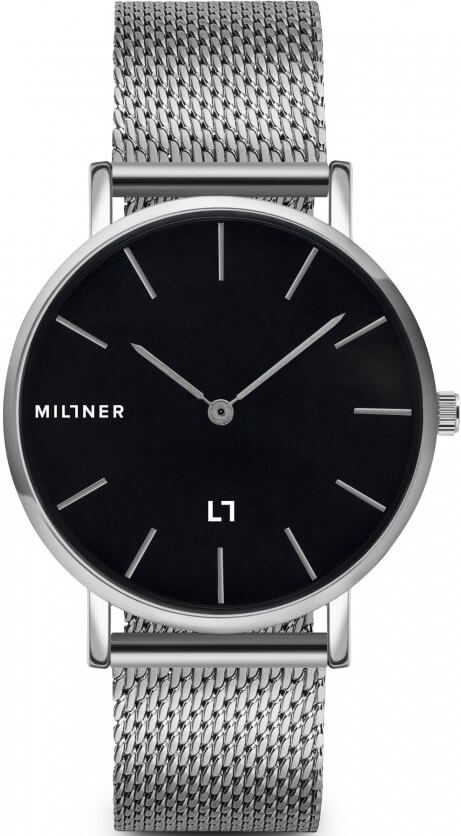 Millner Mayfair Silver Black 39 mm