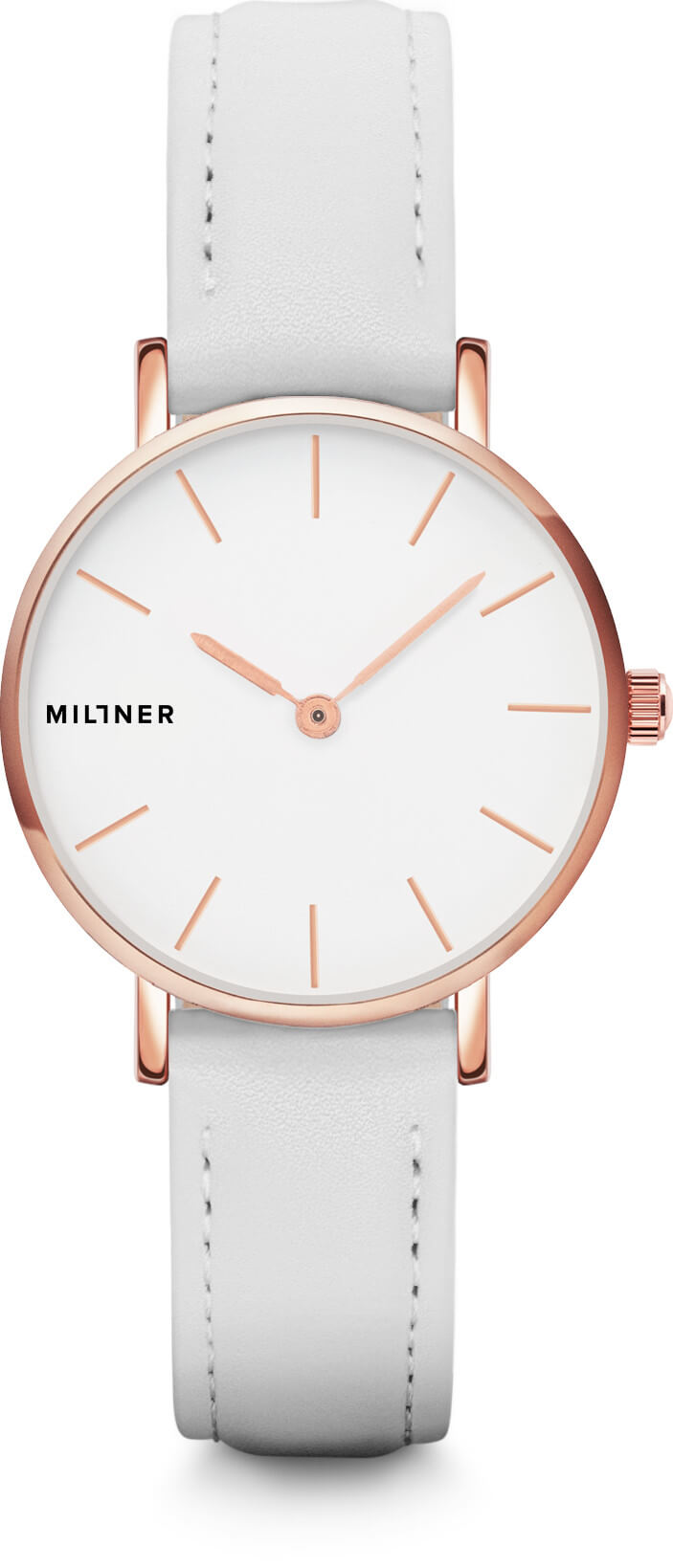 Millner Mini White Leather