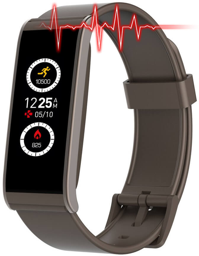 MyKronoz ZeFit4 HR Brown/Brown - SLEVA