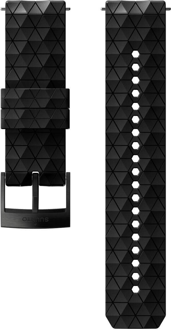 Suunto Silikonový řemínek 24MM EXPLORE 2 - Velikost M černý s černou sponou