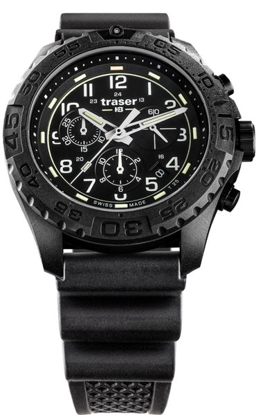 Traser P96 Outdoor Pioneer Evolution Chrono Black pryž