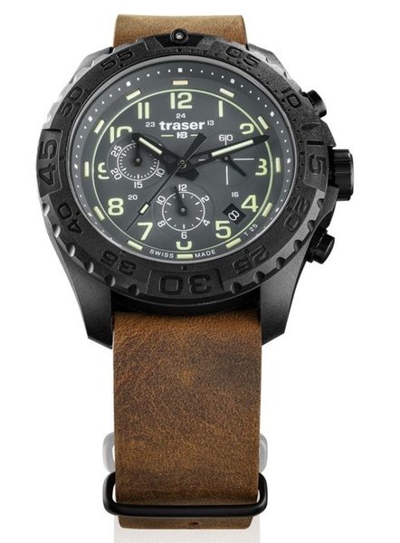 Traser P96 Outdoor Pioneer Evolution Chrono Grey kůže
