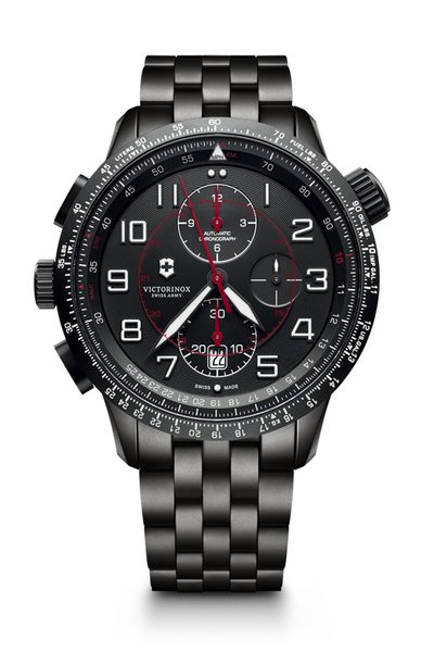 Victorinox AirBoss Mechanical Chronograph Mach 9 Black Edition 241742