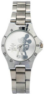 WeTime Dětské hodinky s motivem Mickey Mouse - stříbrná - SLEVA