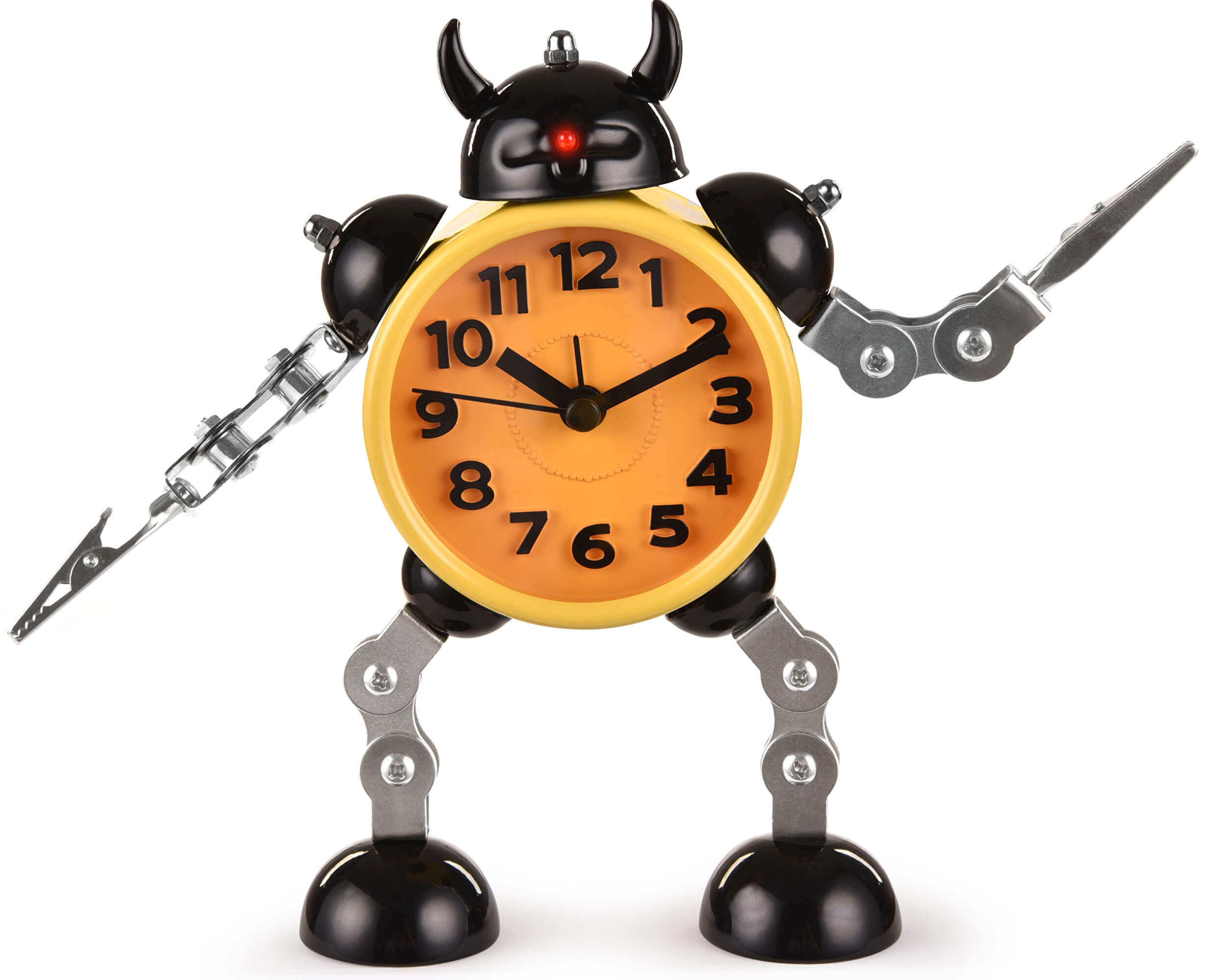 WeTime Dětské hodiny Robot s meči - žluté