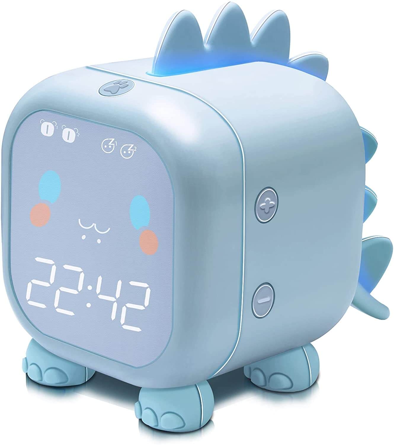WeTime Stolní digitální hodiny - Modrý Dinosaurus