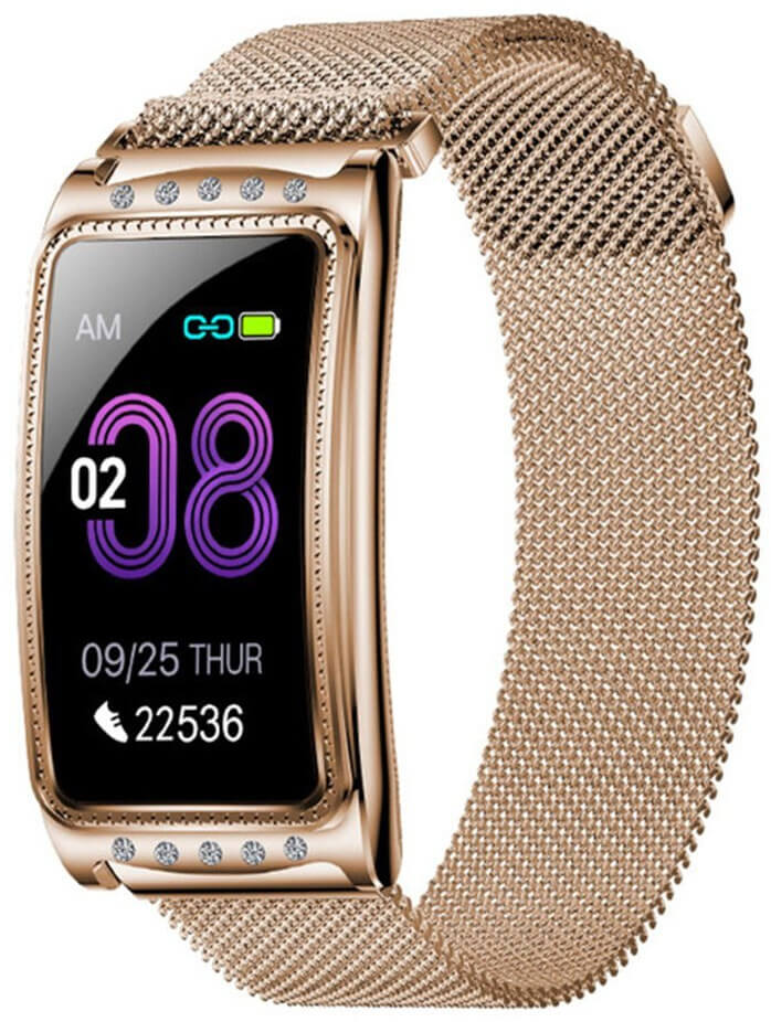 Wotchi Fitness náramek W28R - Rose Gold