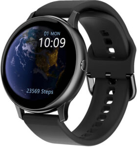 Wotchi Smartwatch W31BS - Black Silicon - SLEVA