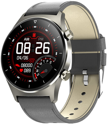 Wotchi Smartwatch W43GL - Grey Leather