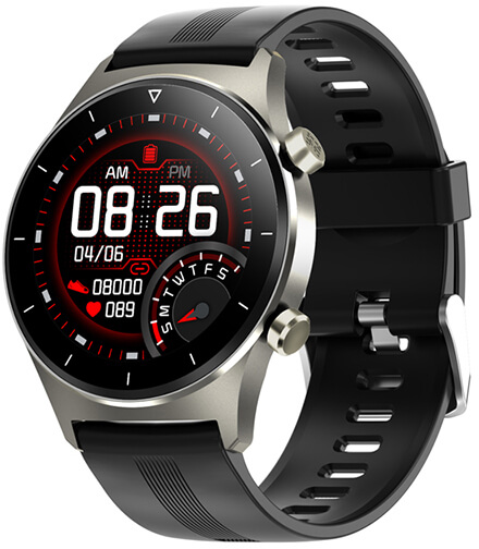 Wotchi Smartwatch W46BS - Black Silicon