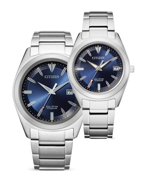 Citizen SET Citizen Eco-Drive Super Titanium AW1640-83L a FE6150-85L
